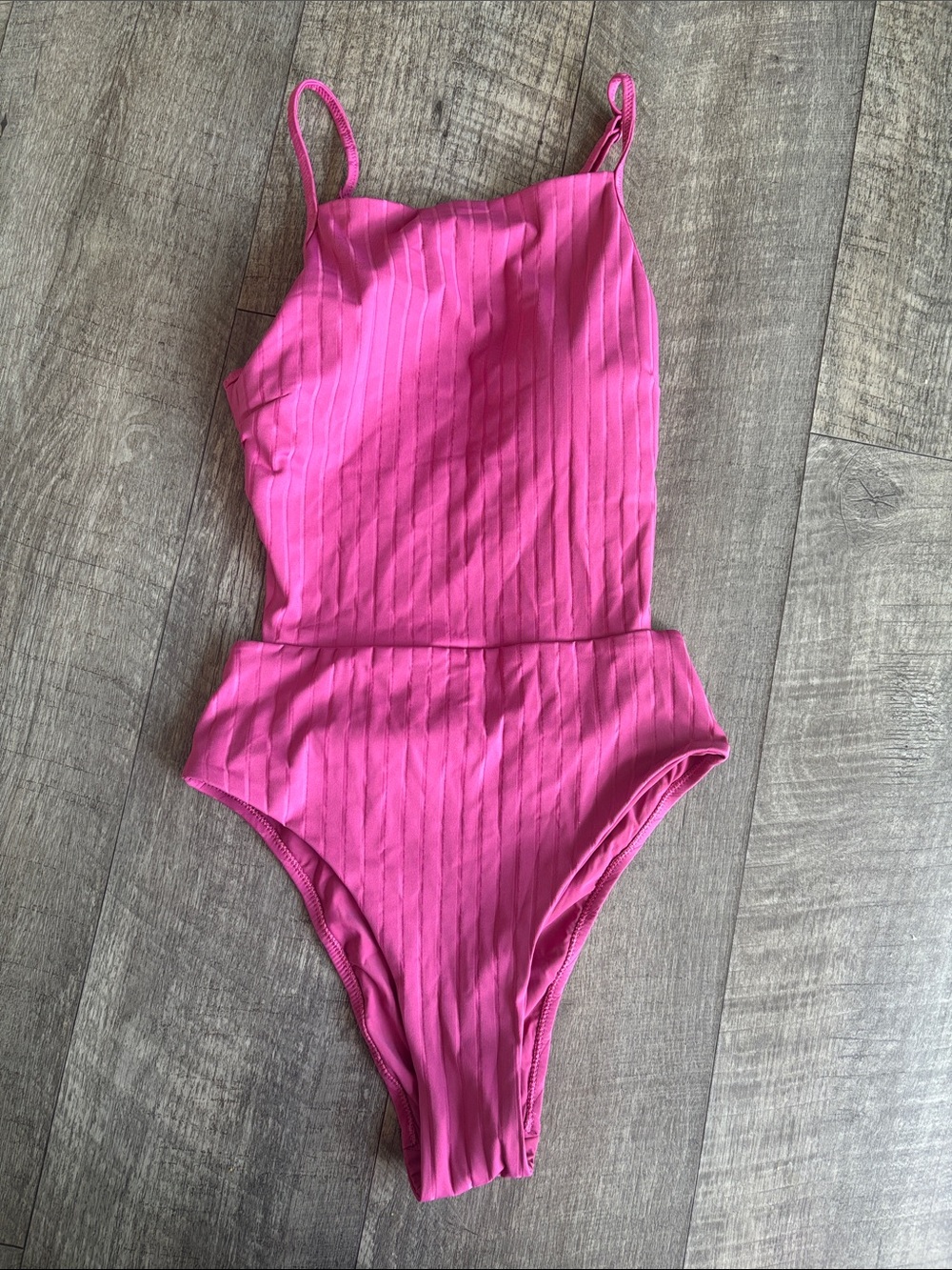 lululemon athletica Ribbed One-Piece Swimsuit in Bright Pink